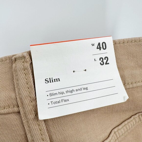 NEW Goodfellow & Co Men's Mid Rise Slim Fit Leg Total Flex Jeans - Dust - 40x32 - Picture 7 of 11